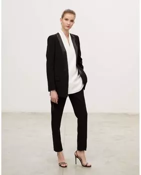 Женские классические брюки средней посадки с карманами Georges Rech Pars, черный