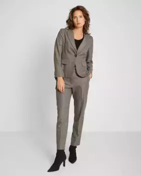 Женские классические брюки в полоску Trucco, серый