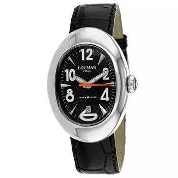 Женские классические часы Locman с черным циферблатом