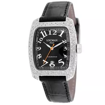 Женские классические часы Locman с черным циферблатом