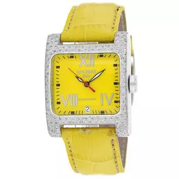 Женские классические часы Locman с желтым циферблатом