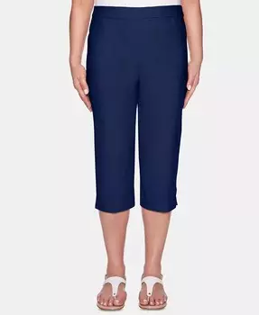Женские классические капри Missy Allure Clam Digger Alfred Dunner, синий