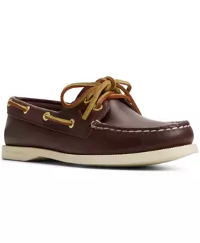 Женские классические лодочные туфли Authentic Original 2 Eye со шнуровкой Sperry, коричневый