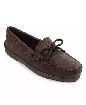 Женские классические мокасины из лосиной кожи Minnetonka, коричневый