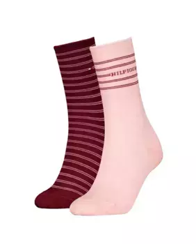 Женские классические носки Tommy Hilfiger, две пары, розовый