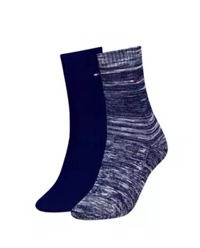 Женские классические носки Tommy Hilfiger, две пары, темно-синий