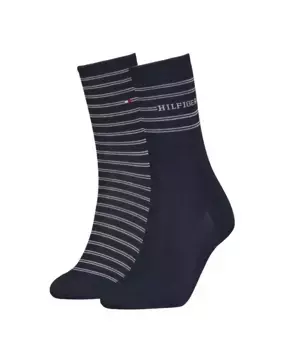 Женские классические носки Tommy Hilfiger, две пары, темно-синий