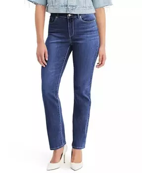 Женские классические прямые джинсы со средней посадкой, удлиненные Levi's, синий