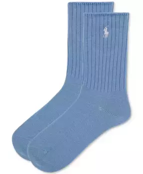Женские классические ребристые носки 79104 Polo Ralph Lauren, синий