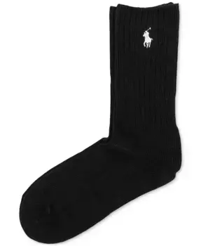 Женские классические ребристые носки 79104 Polo Ralph Lauren, серый