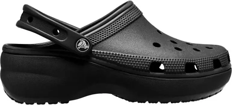 Женские классические сабо на платформе Crocs, черный