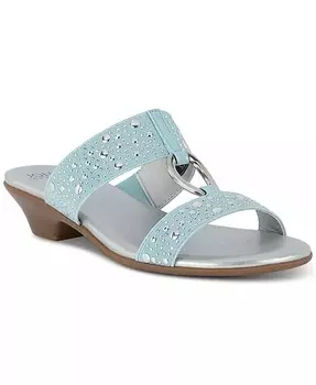 Женские классические сандалии Eanna с двумя ремешками и орнаментом Jones New York, синий