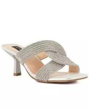 Женские классические сандалии Ebbo на маленьком каблуке Jones New York, серебро