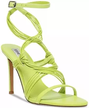 Женские классические сандалии Lele на шпильке с запахом по щиколотку Steve Madden, зеленый