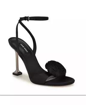 Женские классические сандалии Neve с миндалевидным носком и ремешком на щиколотке Nine West, черный