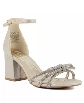 Женские классические сандалии Nixie со стразами Sugar, золото