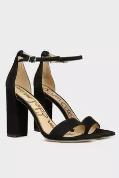 Женские классические сандалии Yaro из черной замши Sam Edelman