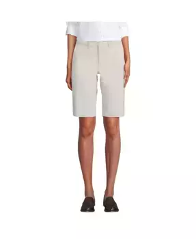 Женские классические шорты-чинос 12" Lands' End, серый