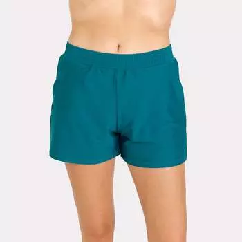 Женские классические шорты для плавания с трусиками Calypsa, цвет dark jade