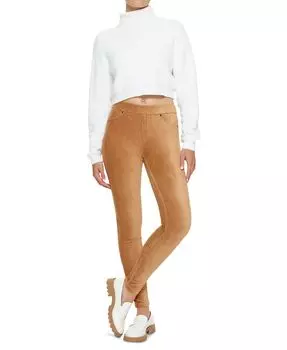 Женские классические вельветовые леггинсы прямого кроя Hue, тан/бежевый