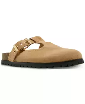 Женские клоги Atticus с Т-образным ремешком Steve Madden, коричневый/бежевый