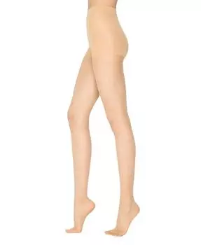 Женские колготки европейского производства с крестообразным узором LECHERY, тан/бежевый