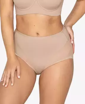 Женские комфортные корректирующие трусы Truly Undetectable Leonisa, коричневый/бежевый