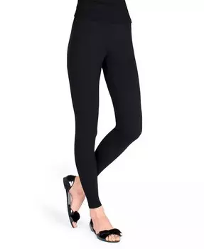 Женские комфортные леггинсы из смесового хлопка MeMoi, черный