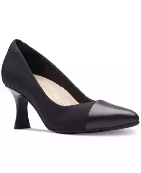 Женские комфортные туфли Kataleyna Rose из смешанных материалов Clarks, черный