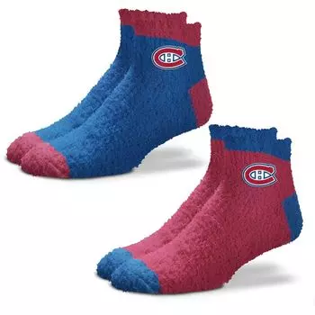 Женские комплекты из 2 мягких носков для сна Montreal Canadiens для босых ног Team Team