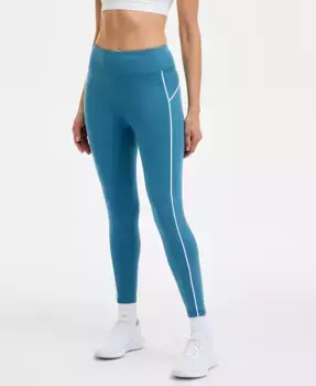 Женские компрессионные леггинсы 7/8 с контрастной окантовкой ID Ideology, синий