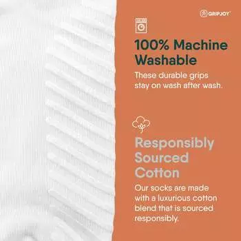 Женские компрессионные носки с захватами Gripjoy, белый/зеленый