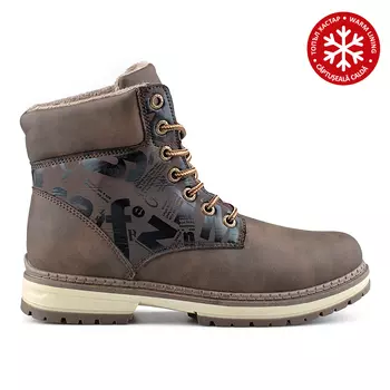 Женские коричневые повседневные ботинки на теплой подкладке Tendenz