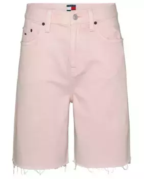 Женские короткие бермуды с высокой талией Tommy Jeans, светло-розовый