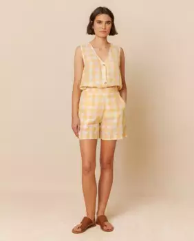 Женские короткие брюки в стиле виши Indi & Cold, оранжевый