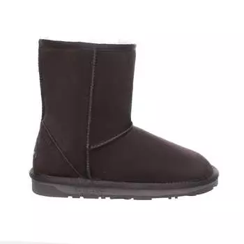 Женские короткие классические сапоги «попугай» шоколадного цвета Ever Au, коричневый