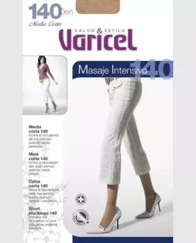 Женские короткие медицинские колготки Varicel плотностью 140 ден, цвет Natural