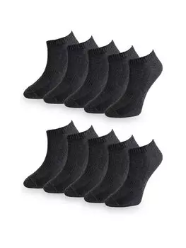 Женские короткие носки 10шт. ORAP EKMECES, темно-серый