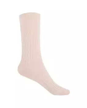 Женские короткие носки из бамбука с рубчиком - манжета не давит. Производство Испания Punto Blanco, бежевый