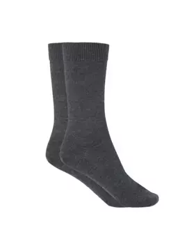 Женские короткие носки из однотонной мерсеризованной шерсти Punto Blanco, темно-серый