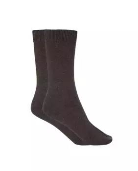 Женские короткие носки из однотонной мерсеризованной шерсти Punto Blanco, темно-коричневый