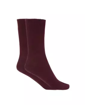 Женские короткие однотонные носки Орлон - Термик Punto Blanco, цвет Granate