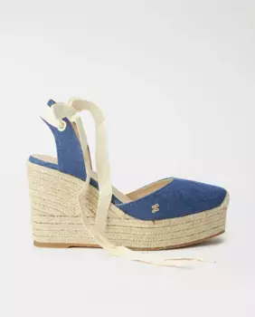 Женские ковбойские эспадрильи на танкетке Salsa Jeans, синий