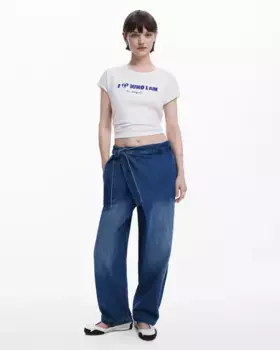 Женские ковбойские джинсы Baggy в стиле парео Desigual, синий