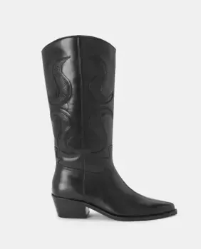 Женские ковбойские сапоги на каблуке Latouche, черный