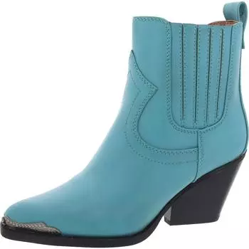 Женские ковбойские сапоги Raylin из искусственной кожи на молнии, в стиле вестерн Zodiac, цвет turquoise synthetic