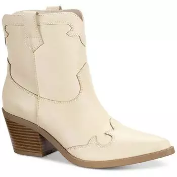 Женские ковбойские сапоги в стиле вестерн с острым носком Brennaa Sun + Stone, цвет ecru smooth