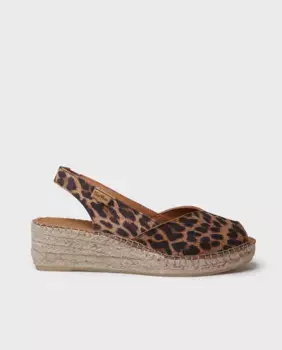 Женские кожаные эспадрильи на танкетке с резинкой Toni Pons, мультиколор