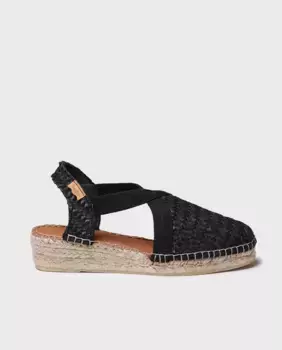 Женские кожаные эспадрильи на танкетке Toni Pons, черный