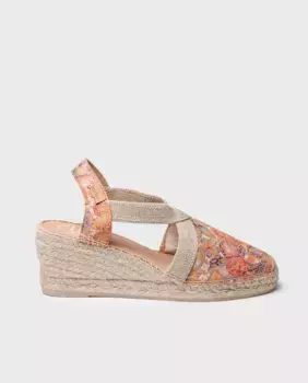 Женские кожаные эспадрильи на танкетке Toni Pons, мультиколор